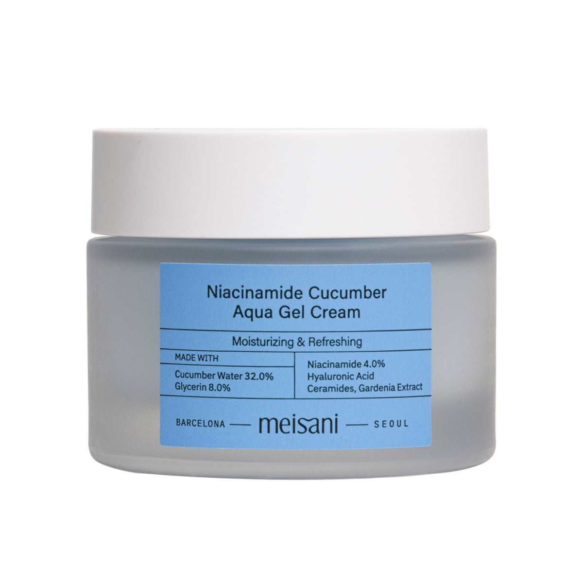 Meisani Niacinamide Cucumber Aqua Gel Cream – koreanische Feuchtigkeitspflege